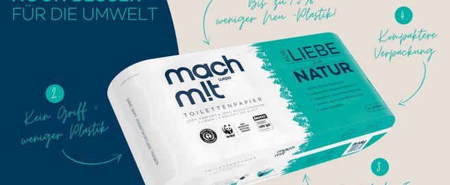 Die neuen mach m!t Verpackungen – jetzt noch besser für die Umwelt